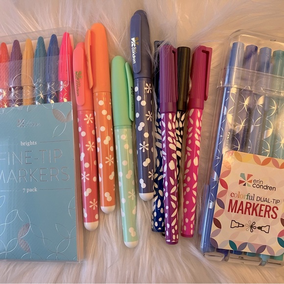 ✨Erin Condren Fine-Tip and Dual-Tip Markers Set - Picture 1 of 2